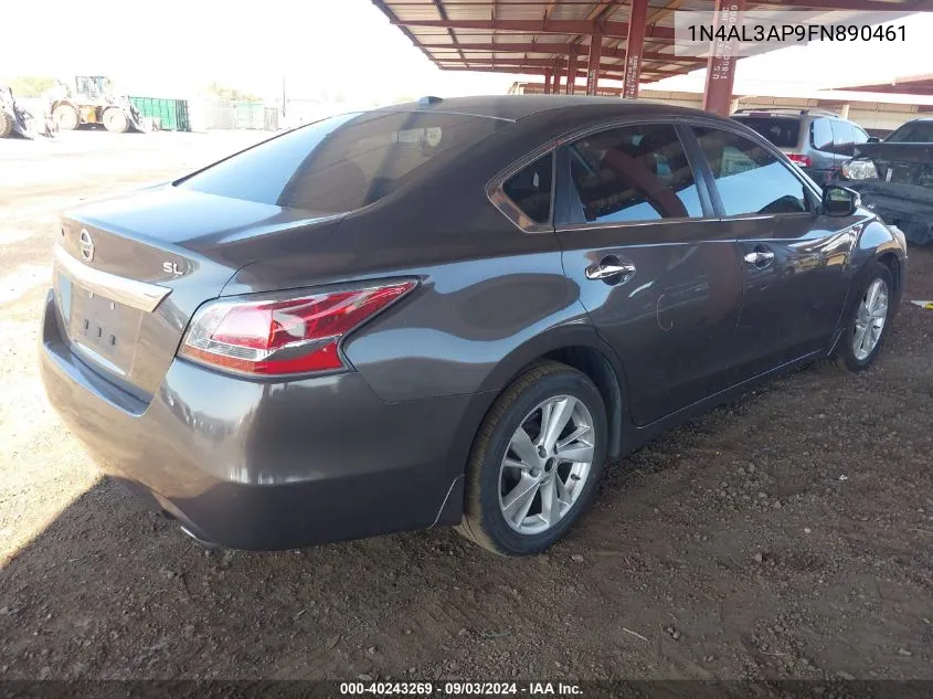 2015 Nissan Altima 2.5 Sl VIN: 1N4AL3AP9FN890461 Lot: 40243269