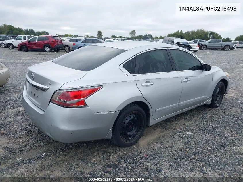 2015 Nissan Altima 2.5 S VIN: 1N4AL3AP0FC218493 Lot: 40252279