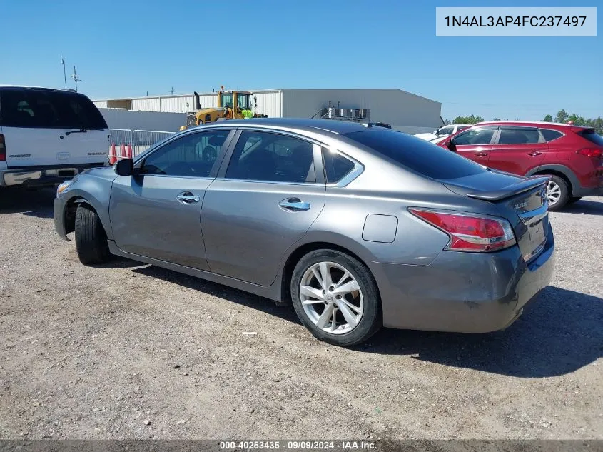 2015 Nissan Altima 2.5 Sv VIN: 1N4AL3AP4FC237497 Lot: 40253435