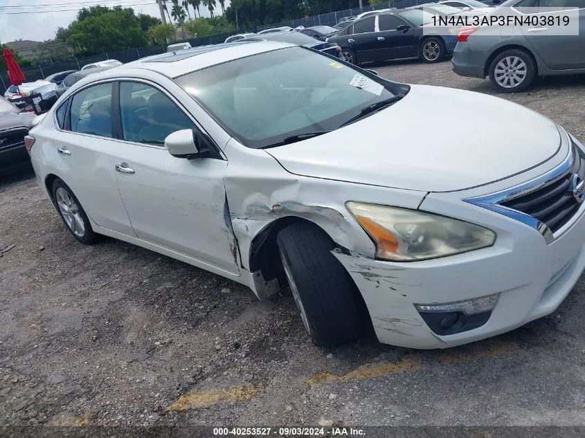 1N4AL3AP3FN403819 2015 Nissan Altima 2.5 Sl