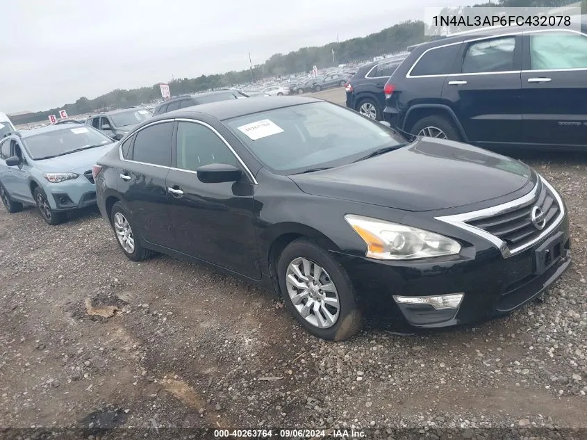 2015 Nissan Altima 2.5/S/Sv/Sl VIN: 1N4AL3AP6FC432078 Lot: 40263764