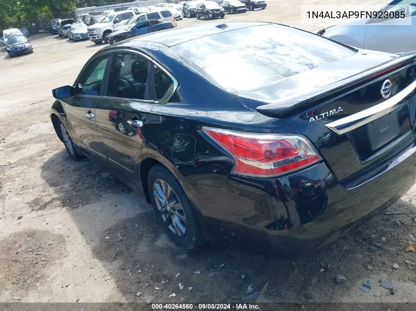 2015 Nissan Altima 2.5 S VIN: 1N4AL3AP9FN923085 Lot: 40264560