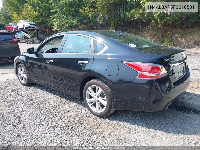 2015 Nissan Altima 2.5 Sv VIN: 1N4AL3AP5FC216531 Lot: 40267006