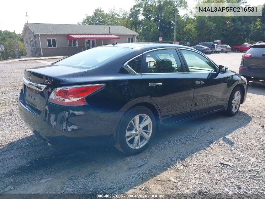 2015 Nissan Altima 2.5 Sv VIN: 1N4AL3AP5FC216531 Lot: 40267006