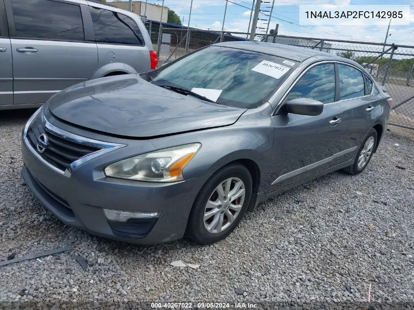 2015 Nissan Altima 2.5 S VIN: 1N4AL3AP2FC142985 Lot: 40267022