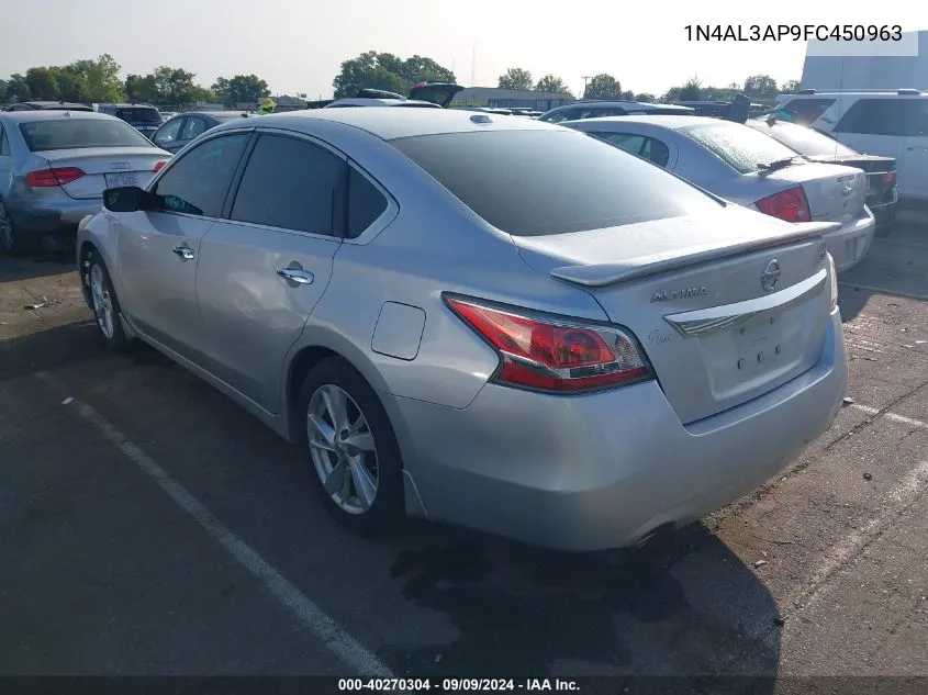 2015 Nissan Altima 2.5 Sv VIN: 1N4AL3AP9FC450963 Lot: 40270304