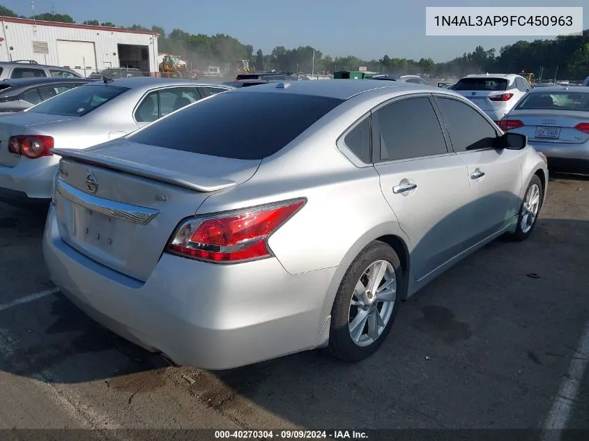 2015 Nissan Altima 2.5 Sv VIN: 1N4AL3AP9FC450963 Lot: 40270304