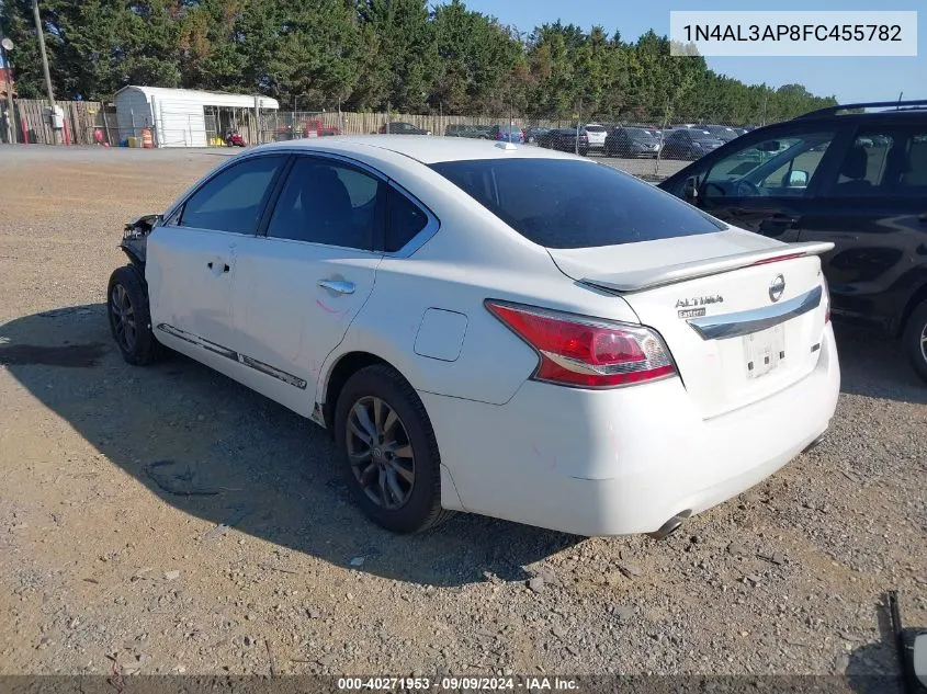 2015 Nissan Altima 2.5 S VIN: 1N4AL3AP8FC455782 Lot: 40271953