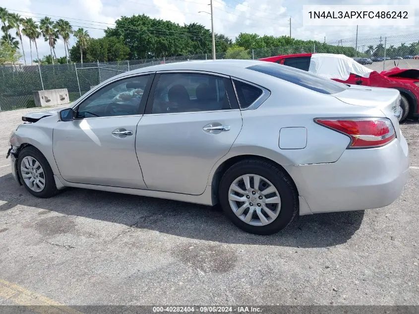 2015 Nissan Altima 2.5 S VIN: 1N4AL3APXFC486242 Lot: 40282404