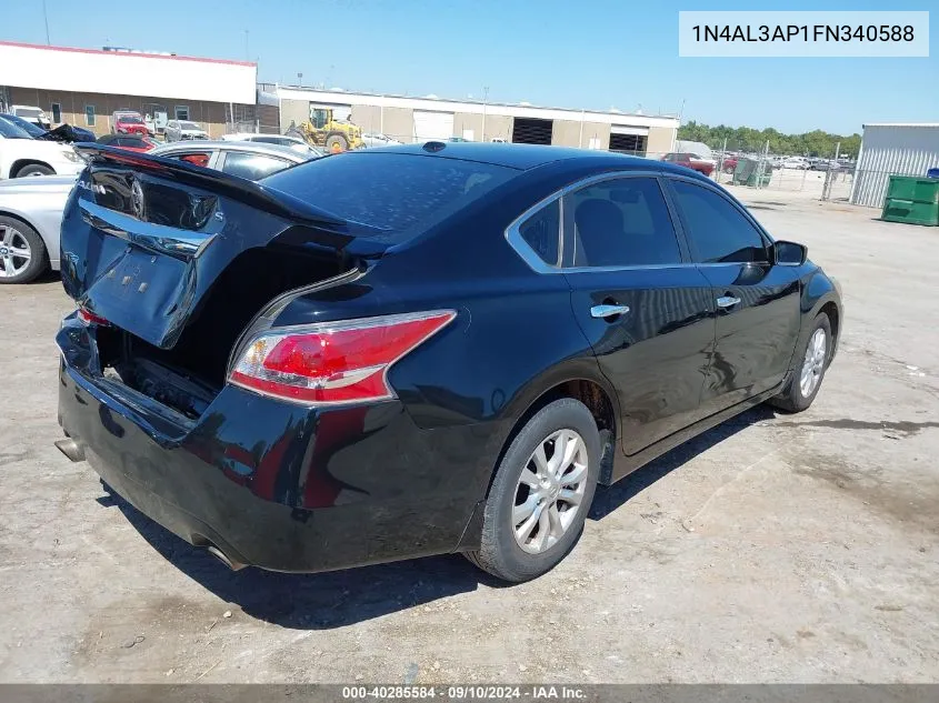 2015 Nissan Altima 2.5 S VIN: 1N4AL3AP1FN340588 Lot: 40285584