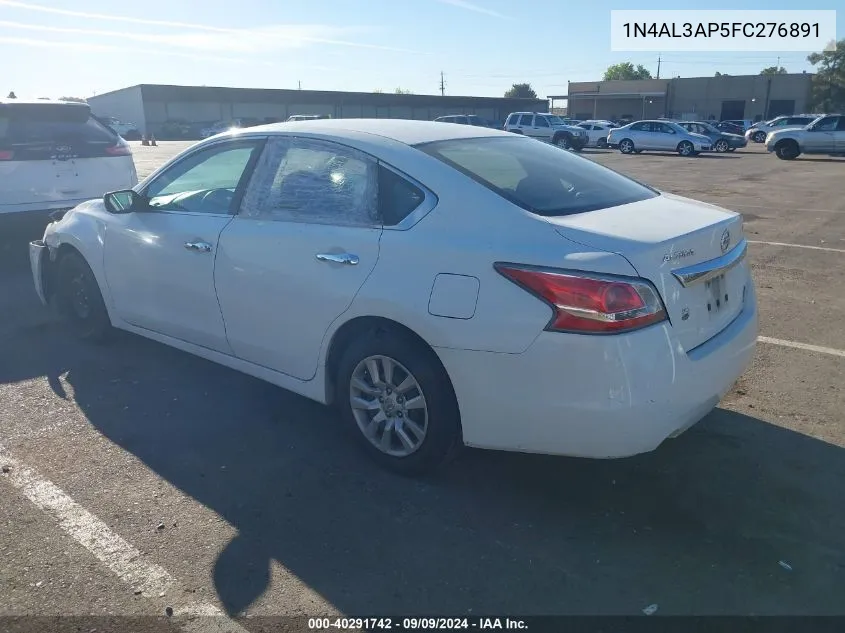 2015 Nissan Altima 2.5/2.5 S/2.5 Sl/2.5 Sv VIN: 1N4AL3AP5FC276891 Lot: 40291742