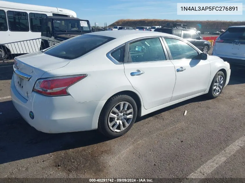 2015 Nissan Altima 2.5/2.5 S/2.5 Sl/2.5 Sv VIN: 1N4AL3AP5FC276891 Lot: 40291742