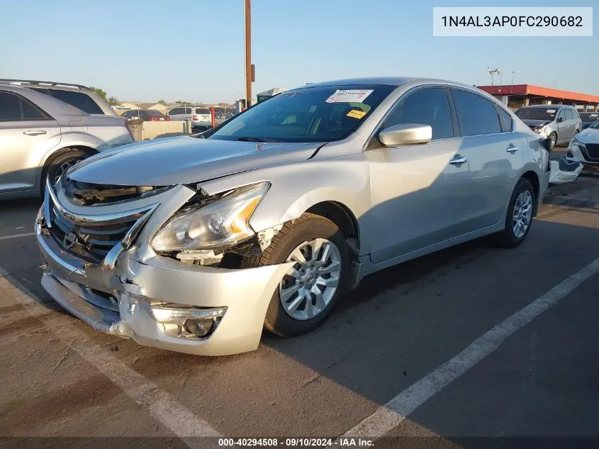 2015 Nissan Altima 2.5 S VIN: 1N4AL3AP0FC290682 Lot: 40294508