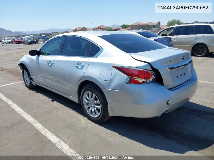 2015 Nissan Altima 2.5 S VIN: 1N4AL3AP0FC290682 Lot: 40294508