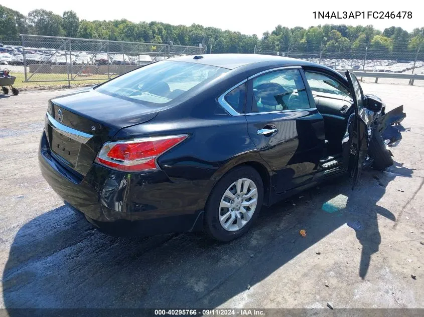 2015 Nissan Altima 2.5 S VIN: 1N4AL3AP1FC246478 Lot: 40295766