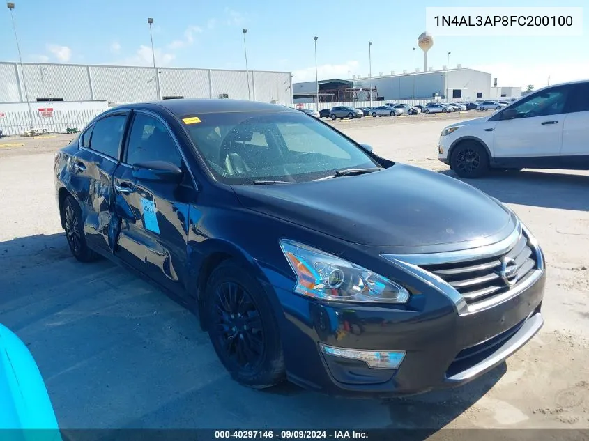 2015 Nissan Altima 2.5 S VIN: 1N4AL3AP8FC200100 Lot: 40297146