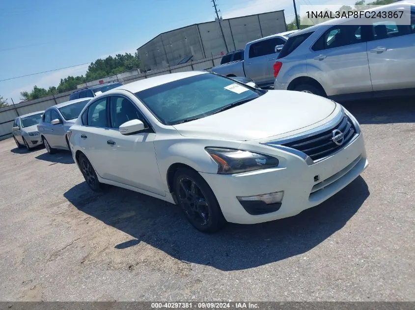 2015 Nissan Altima 2.5/2.5 S/2.5 Sl/2.5 Sv VIN: 1N4AL3AP8FC243867 Lot: 40297381