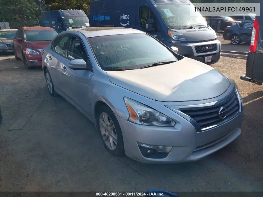 2015 Nissan Altima 2.5 Sv VIN: 1N4AL3AP1FC149961 Lot: 40298581