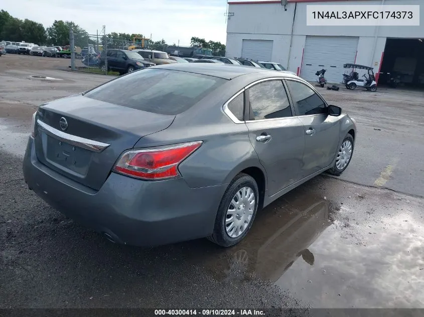 2015 Nissan Altima 2.5/2.5 S/2.5 Sl/2.5 Sv VIN: 1N4AL3APXFC174373 Lot: 40300414