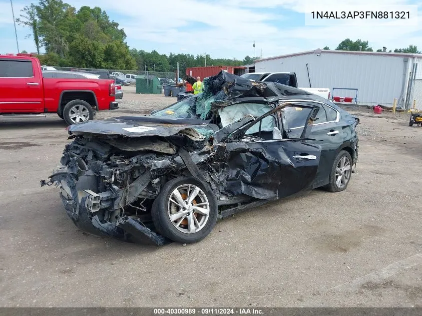 2015 Nissan Altima 2.5 Sl VIN: 1N4AL3AP3FN881321 Lot: 40300989