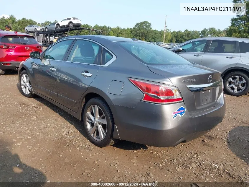 1N4AL3AP4FC211191 2015 Nissan Altima 2.5/S/Sv/Sl