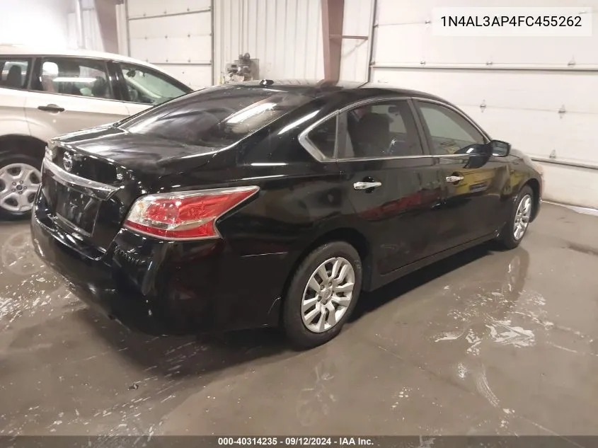 2015 Nissan Altima 2.5 S VIN: 1N4AL3AP4FC455262 Lot: 40314235