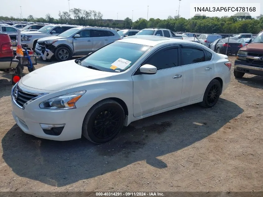 2015 Nissan Altima 2.5 Sv VIN: 1N4AL3AP6FC478168 Lot: 40314291