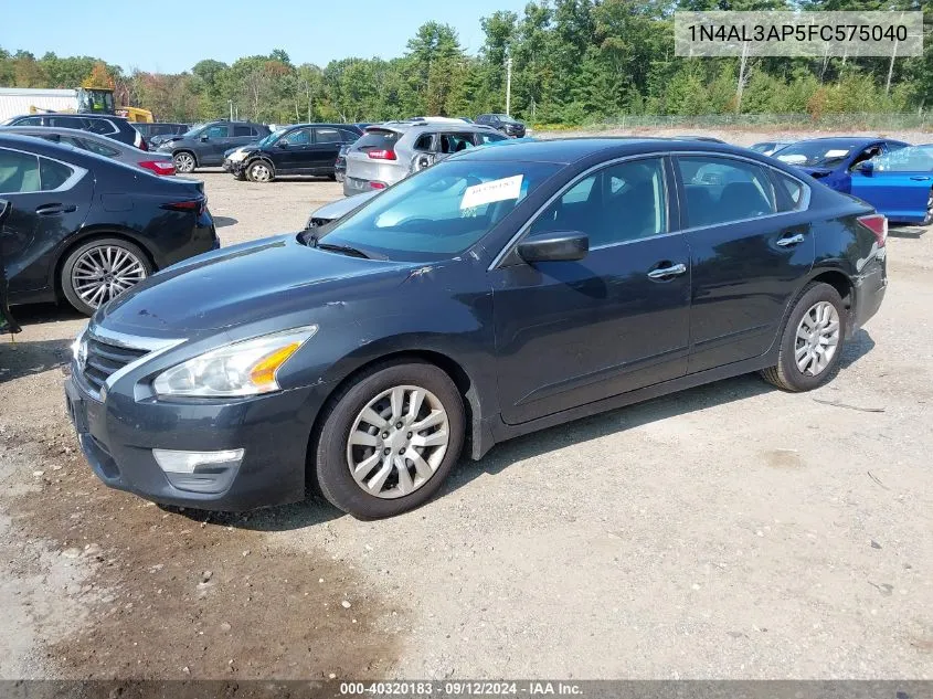 2015 Nissan Altima 2.5/S/Sv/Sl VIN: 1N4AL3AP5FC575040 Lot: 40320183