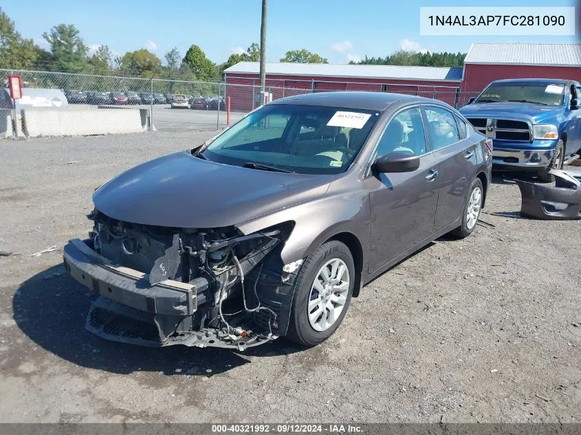 2015 Nissan Altima 2.5 S VIN: 1N4AL3AP7FC281090 Lot: 40321992