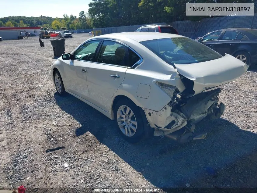 2015 Nissan Altima 2.5 S VIN: 1N4AL3AP3FN318897 Lot: 40323006