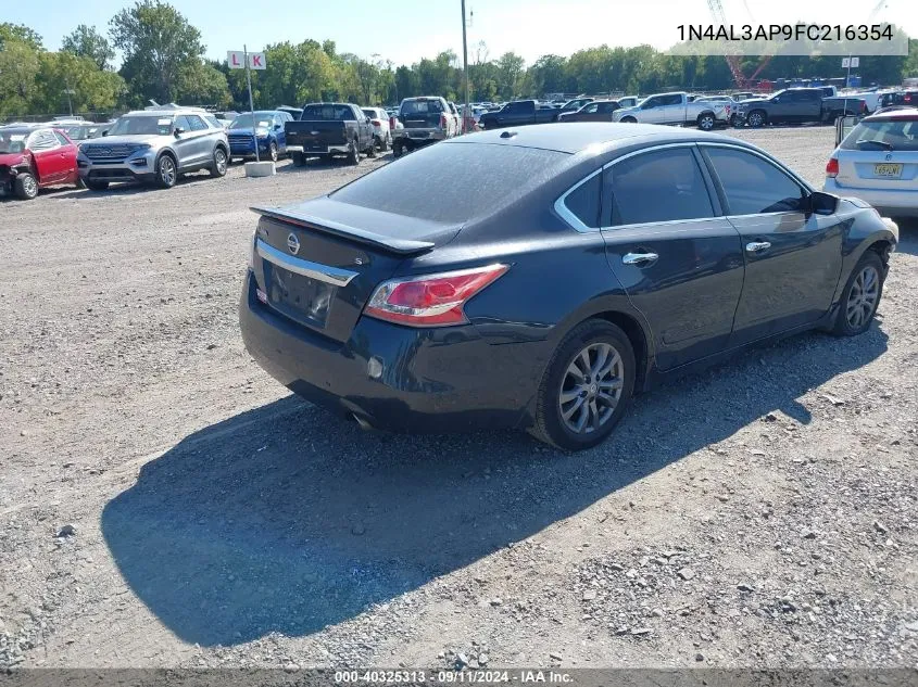 2015 Nissan Altima 2.5 S VIN: 1N4AL3AP9FC216354 Lot: 40325313