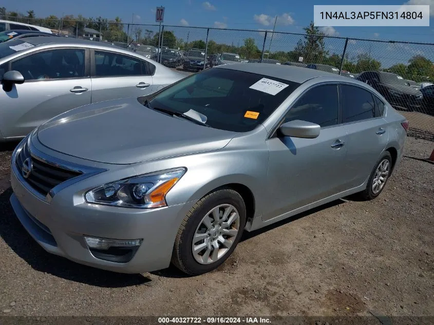 1N4AL3AP5FN314804 2015 Nissan Altima 2.5/2.5 S/2.5 Sl/2.5 Sv