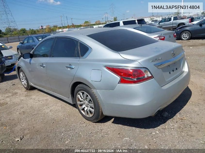 1N4AL3AP5FN314804 2015 Nissan Altima 2.5/2.5 S/2.5 Sl/2.5 Sv