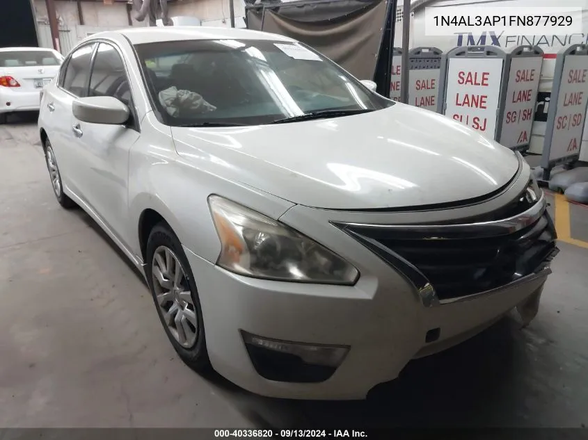 2015 Nissan Altima 2.5/S/Sv/Sl VIN: 1N4AL3AP1FN877929 Lot: 40336820