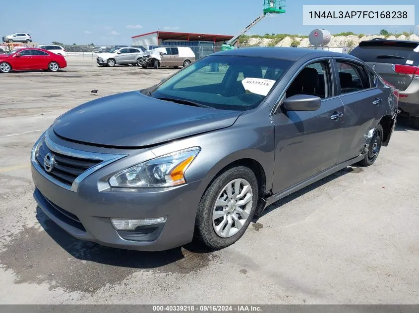 2015 Nissan Altima 2.5 S VIN: 1N4AL3AP7FC168238 Lot: 40339218