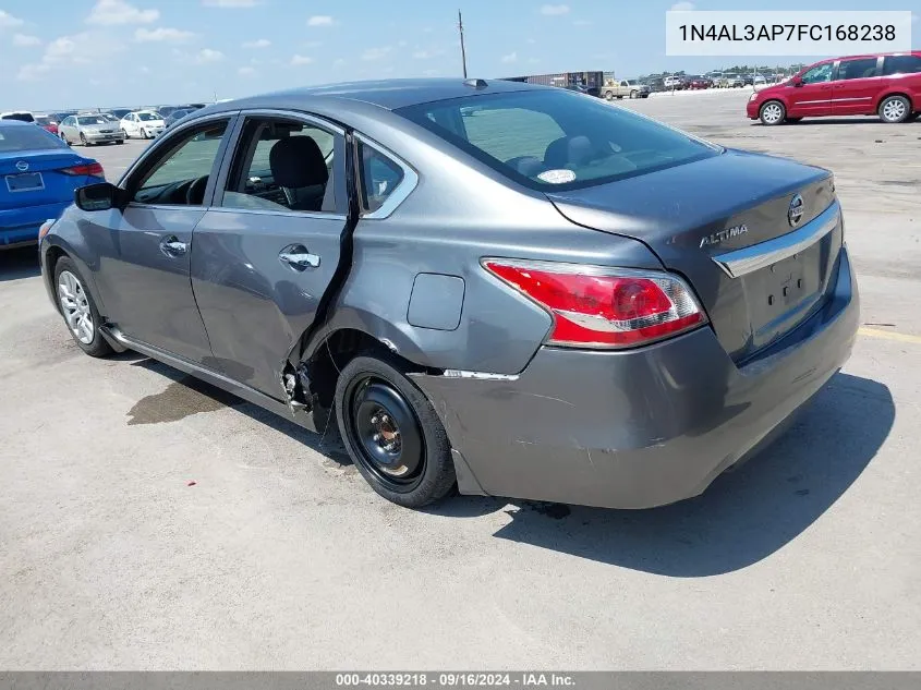 2015 Nissan Altima 2.5 S VIN: 1N4AL3AP7FC168238 Lot: 40339218