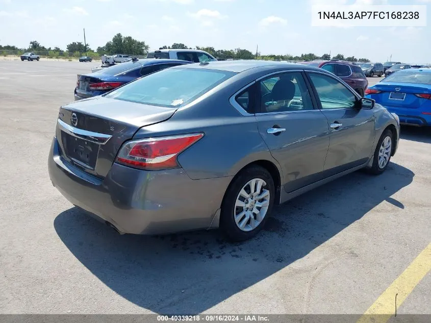 2015 Nissan Altima 2.5 S VIN: 1N4AL3AP7FC168238 Lot: 40339218