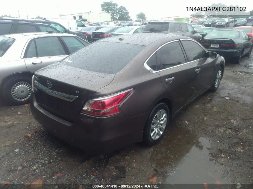 1N4AL3APXFC281102 2015 Nissan Altima 2.5 S