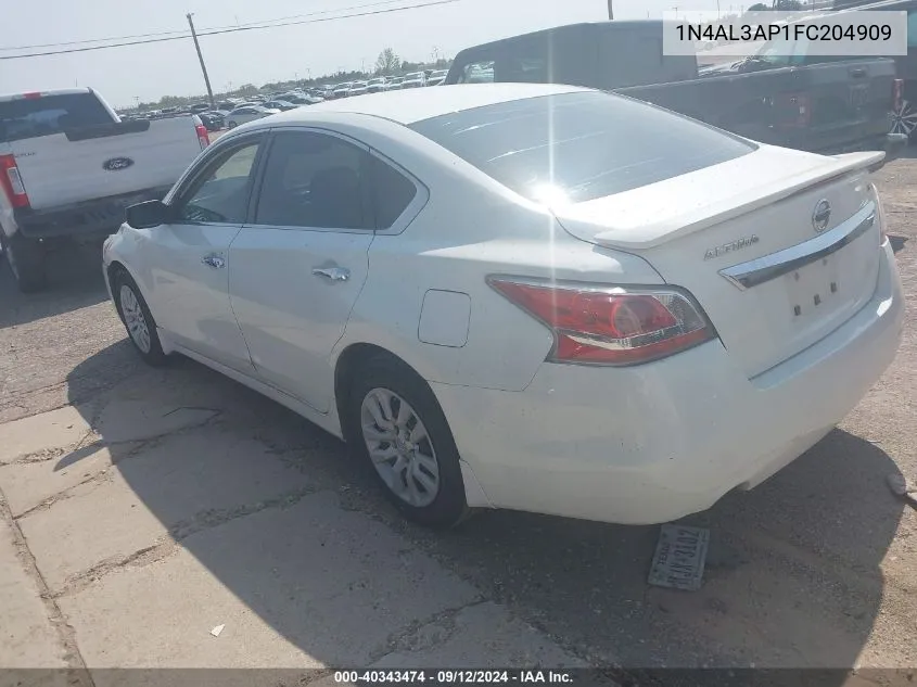 2015 Nissan Altima 2.5 S VIN: 1N4AL3AP1FC204909 Lot: 40343474