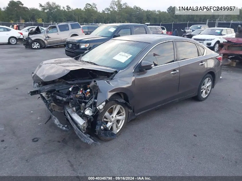 2015 Nissan Altima 2.5 Sv VIN: 1N4AL3AP6FC249957 Lot: 40345798