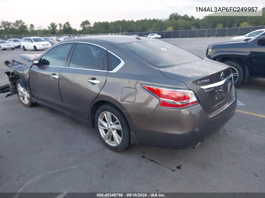 2015 Nissan Altima 2.5 Sv VIN: 1N4AL3AP6FC249957 Lot: 40345798