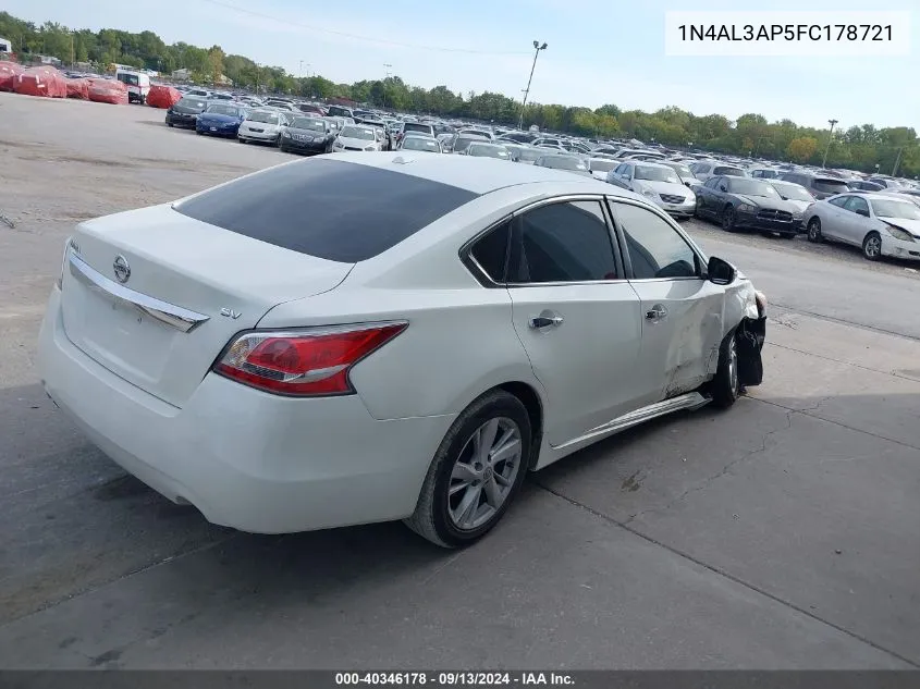 2015 Nissan Altima 2.5/S/Sv/Sl VIN: 1N4AL3AP5FC178721 Lot: 40346178