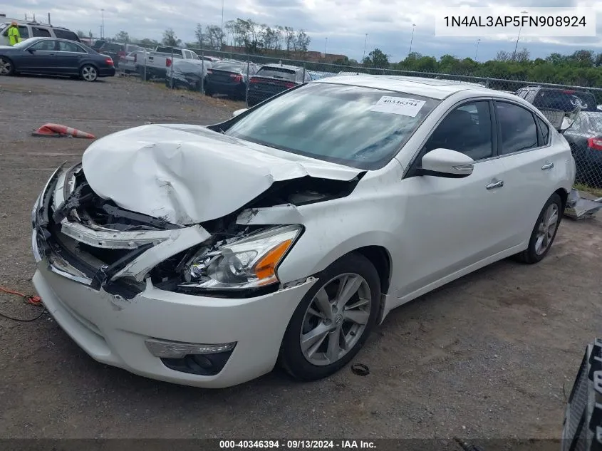 2015 Nissan Altima 2.5 Sl VIN: 1N4AL3AP5FN908924 Lot: 40346394