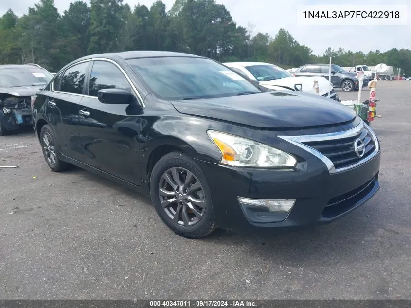 2015 Nissan Altima 2.5 S VIN: 1N4AL3AP7FC422918 Lot: 40347011