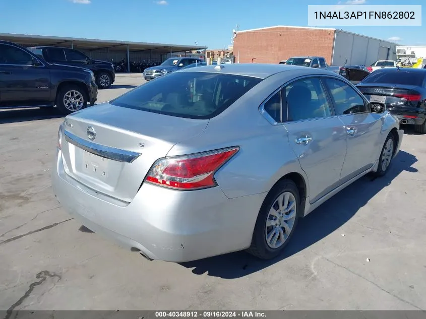 2015 Nissan Altima 2.5 S VIN: 1N4AL3AP1FN862802 Lot: 40348912