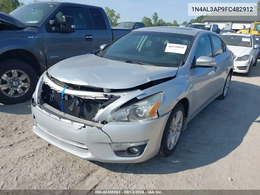 2015 Nissan Altima 2.5 Sv VIN: 1N4AL3AP9FC482912 Lot: 40350061