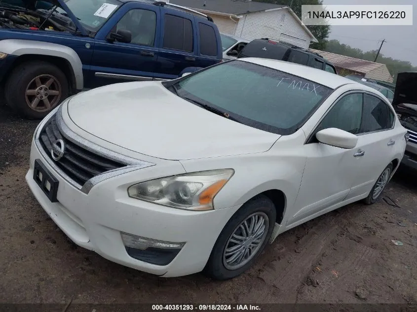 2015 Nissan Altima 2.5 S VIN: 1N4AL3AP9FC126220 Lot: 40351293