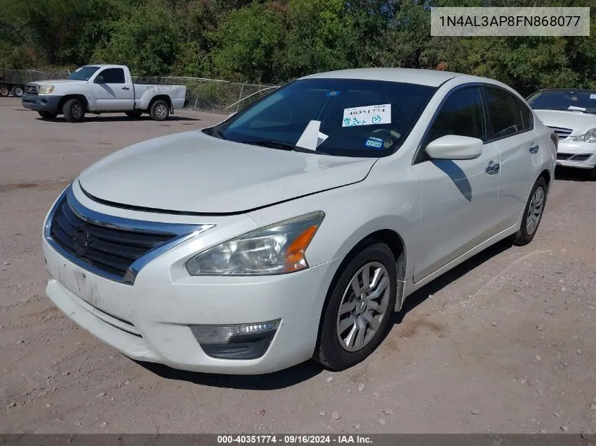 2015 Nissan Altima 2.5 S VIN: 1N4AL3AP8FN868077 Lot: 40351774