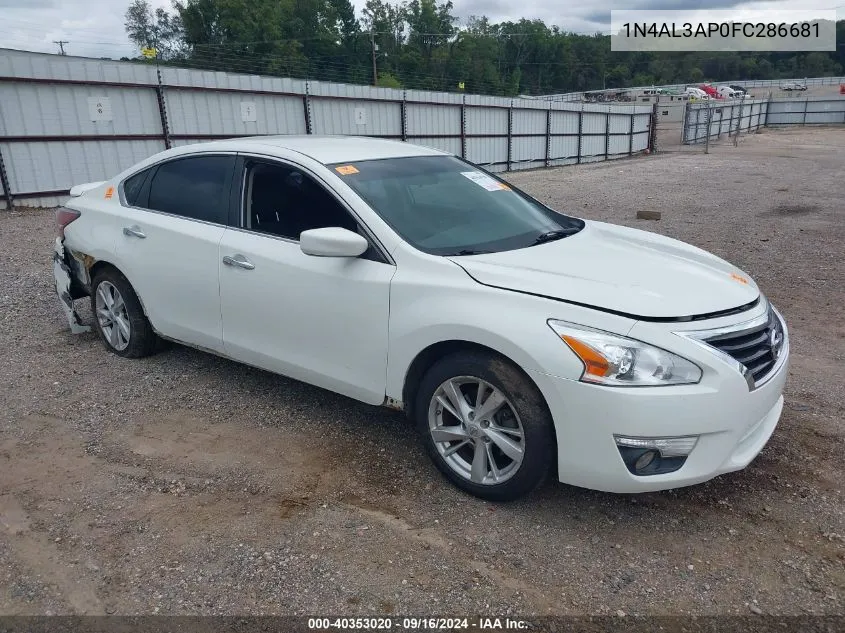 2015 Nissan Altima 2.5 Sv VIN: 1N4AL3AP0FC286681 Lot: 40353020