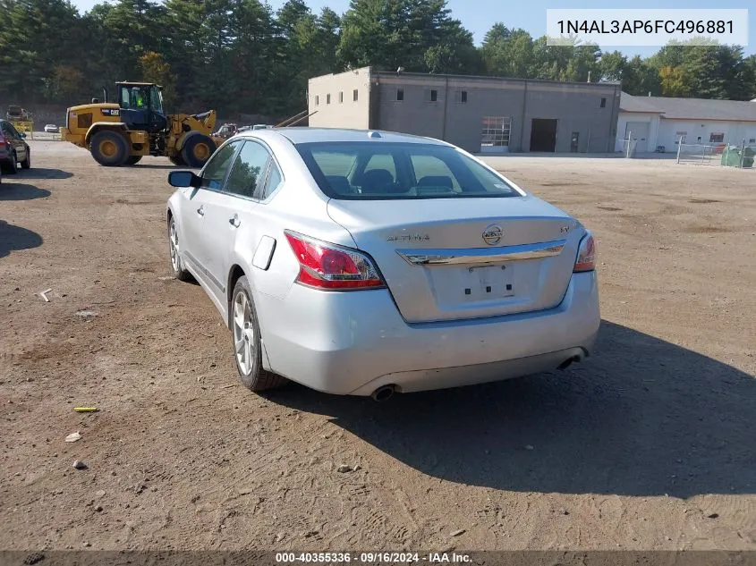 2015 Nissan Altima 2.5 Sv VIN: 1N4AL3AP6FC496881 Lot: 40355336